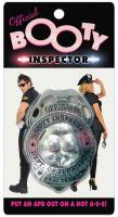 Booty Inspector Badge - Metal Bachelor & Bachelorette Party Supplies - LGBT Discount Favors